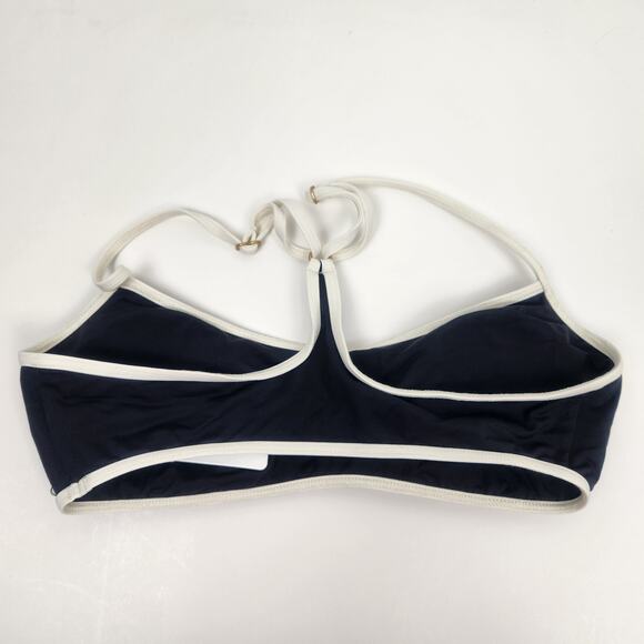 L*Space Pamela Bikini Top in Black Cream Size Medium NWT Racerback - Picture 4 of 6